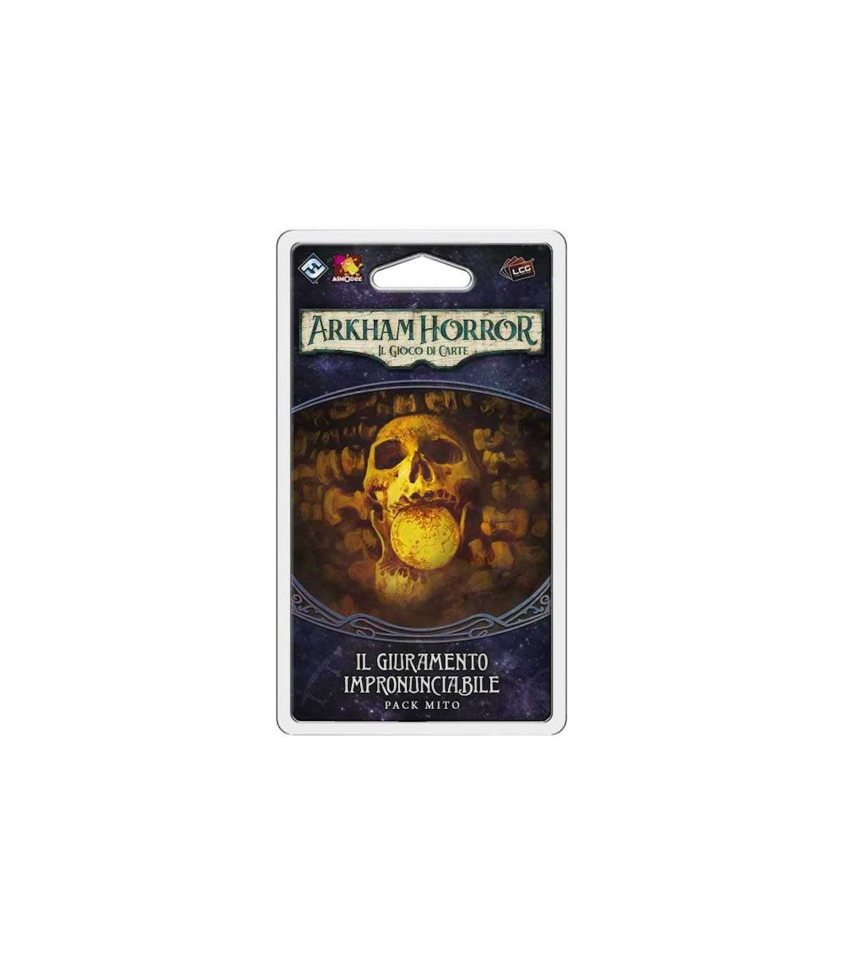 Arkham Horror LCG: Il Giuramento Impronunciabile - Espansione Cooperativa, Horror e Deckbuilding, 1-4 Giocatori, Italiano