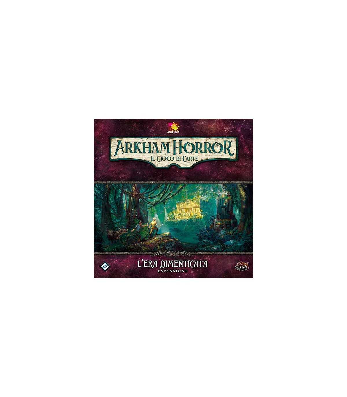 Arkham Horror LCG: L'Era Dimenticata - Espansione Deluxe, Avventura Cooperativa, Nuovi Investigatori e Carte, Gioco di Horror e