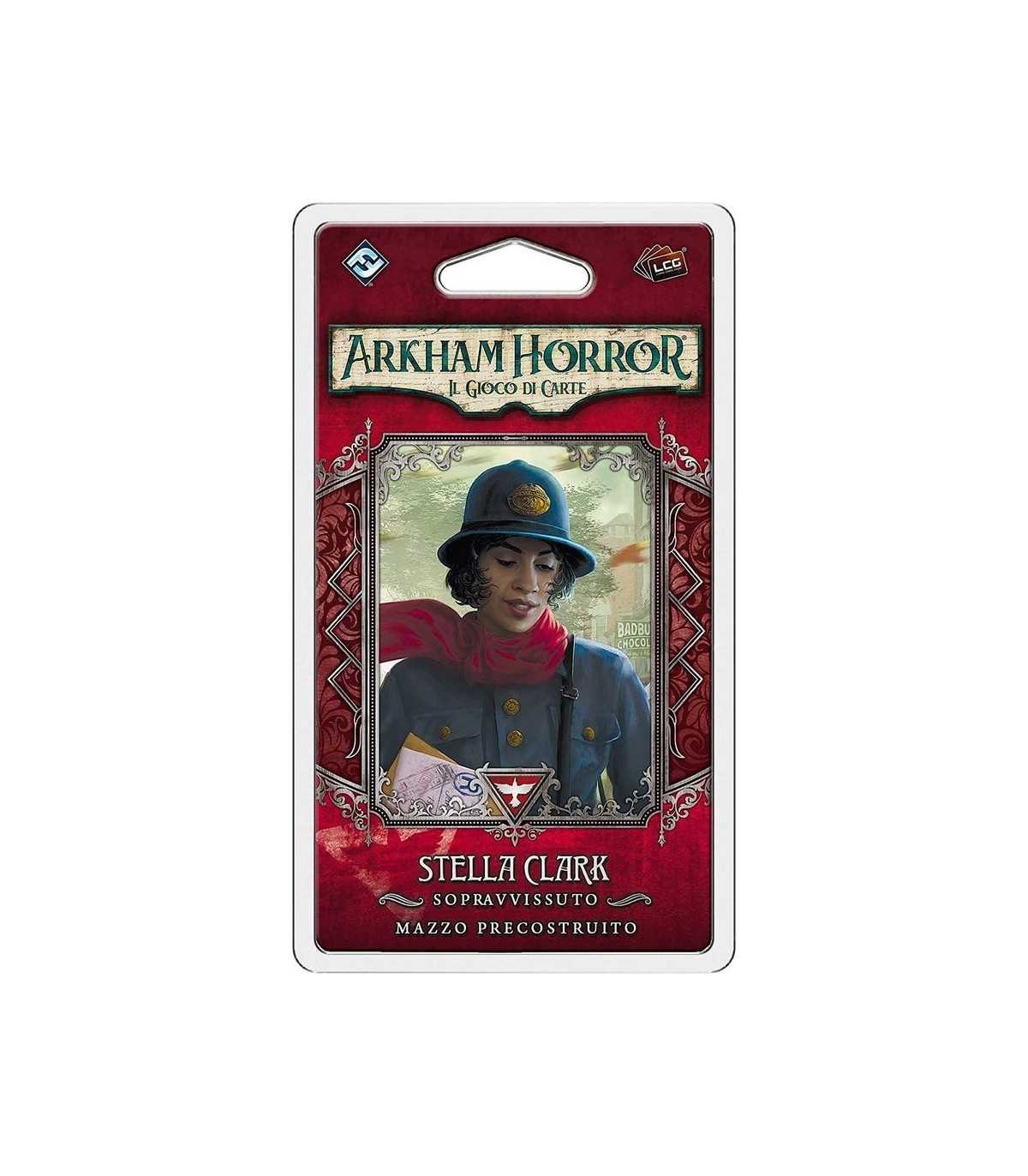 Arkham Horror LCG: Mazzo Investigatore Stella Clark - Survivor 34 Carte per Avventure Inquietanti e Horror Cooperativo