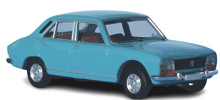 Peugeot 504 - Blu anatra - SAI 2083 - HO : 1/87
