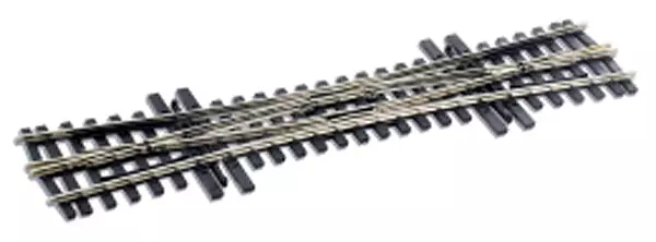 Traversée jonction double (TJD) HOm avec coeur polarisé (electrofrog), longueur 190.5mm, angle 10°, code 75