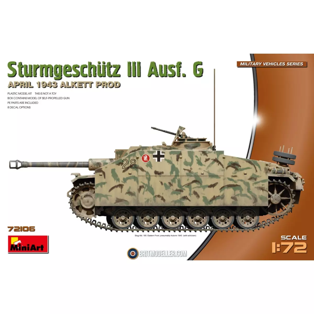 Carro armato III AUSF.G aprile 1943 - Miniart 550072106 - 1/72