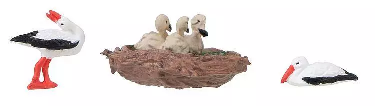 Set di cicogne e nido con effetti sonori FALLER 180239 - HO 1/87