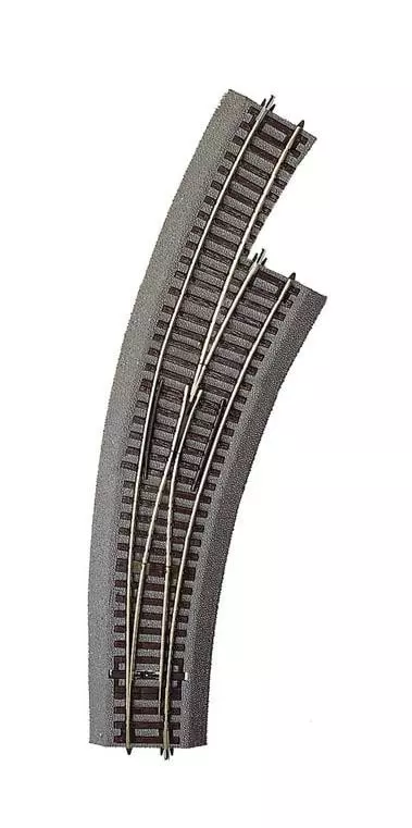 Deviatoio curvo diritto BWr3/4 R3 419,6mm 30° ROCO 42573 - HO 1/87 - Codice 83 [ROCO LINE] Tel.