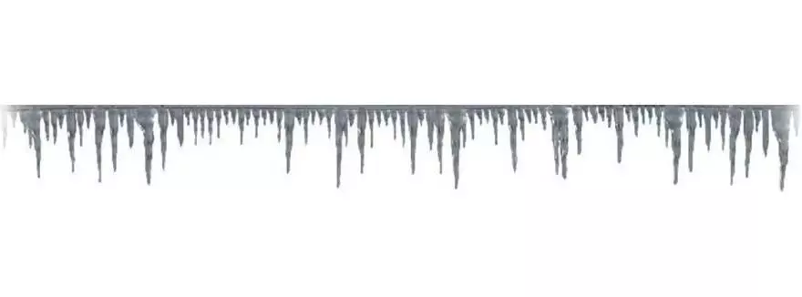 Stalattiti di ghiaccio da appendere 10 x 10 cm