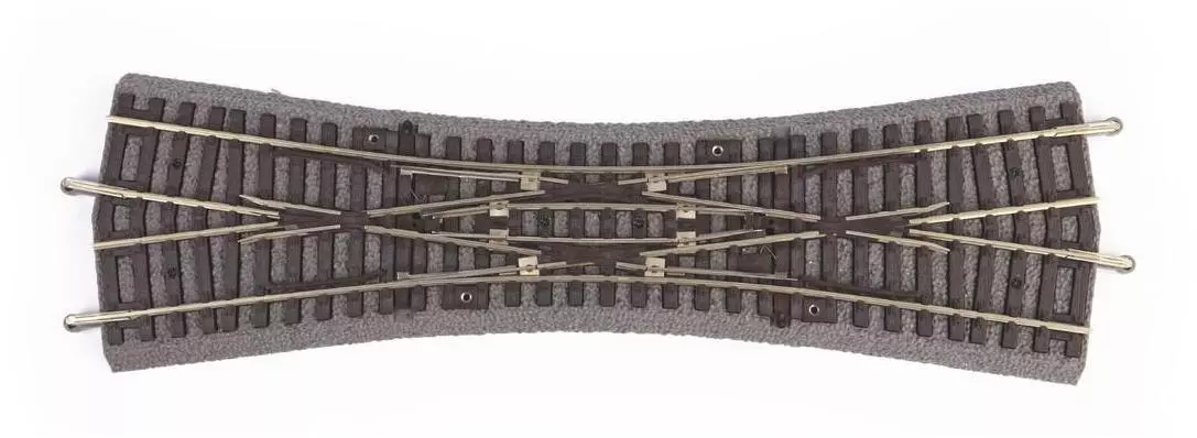 Binario A zavorrato a doppio passaggio 239mm-15° PIKO 55424 | HO 1/87 | Codice 100