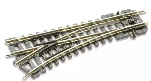 Aiguillage moyen à gauche - PECO ST6 - rayon 228mm - N 1/160ème - code 80