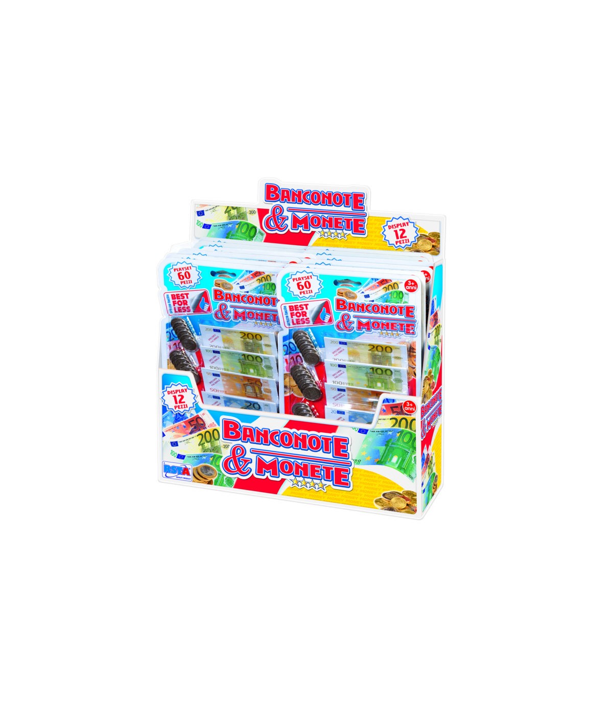 Banconote & monete - playset 60 pezzi
