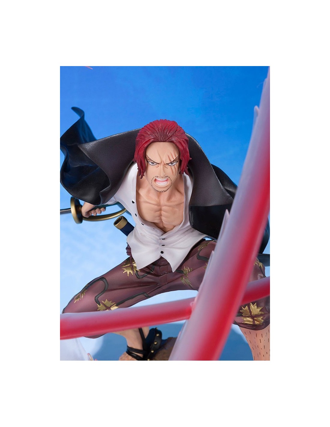 BANDAI FIGUARTS ZERO SHANKS SOVEREIGN HAKI ONE PIECE PVC STATUE NEW