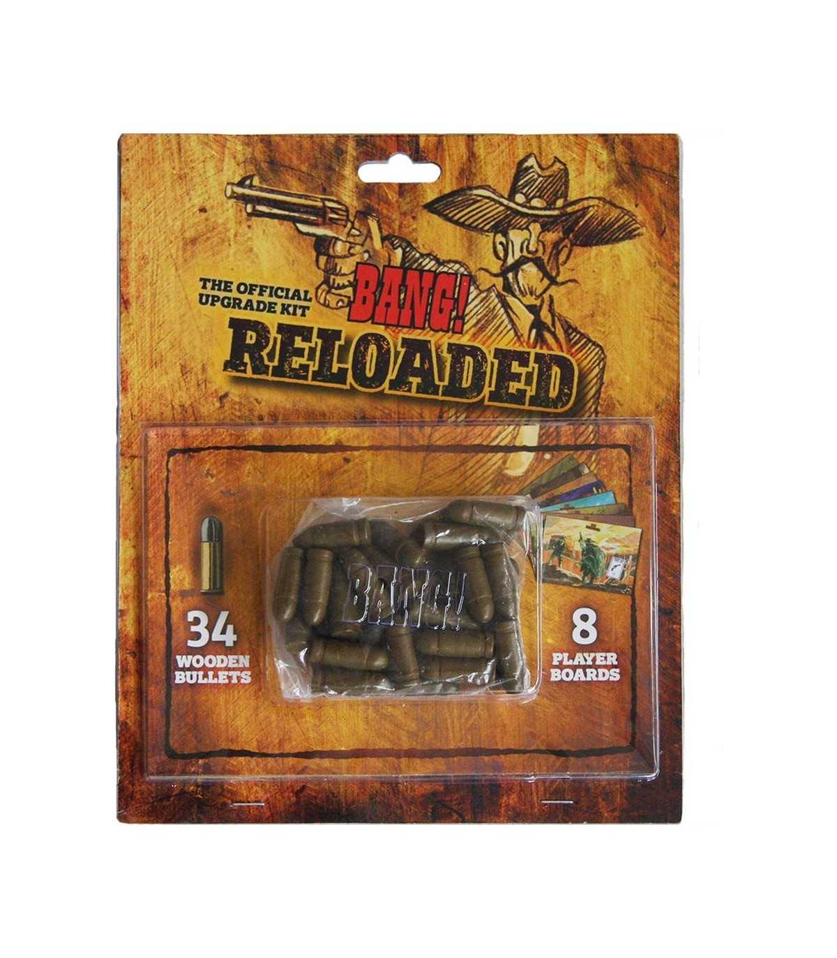 Bang! Reloaded - Espansione Gioco di Carte Western per 4-7 Giocatori, 8 Plance, 34 Segnalini 3D, Divertimento Assicurato!