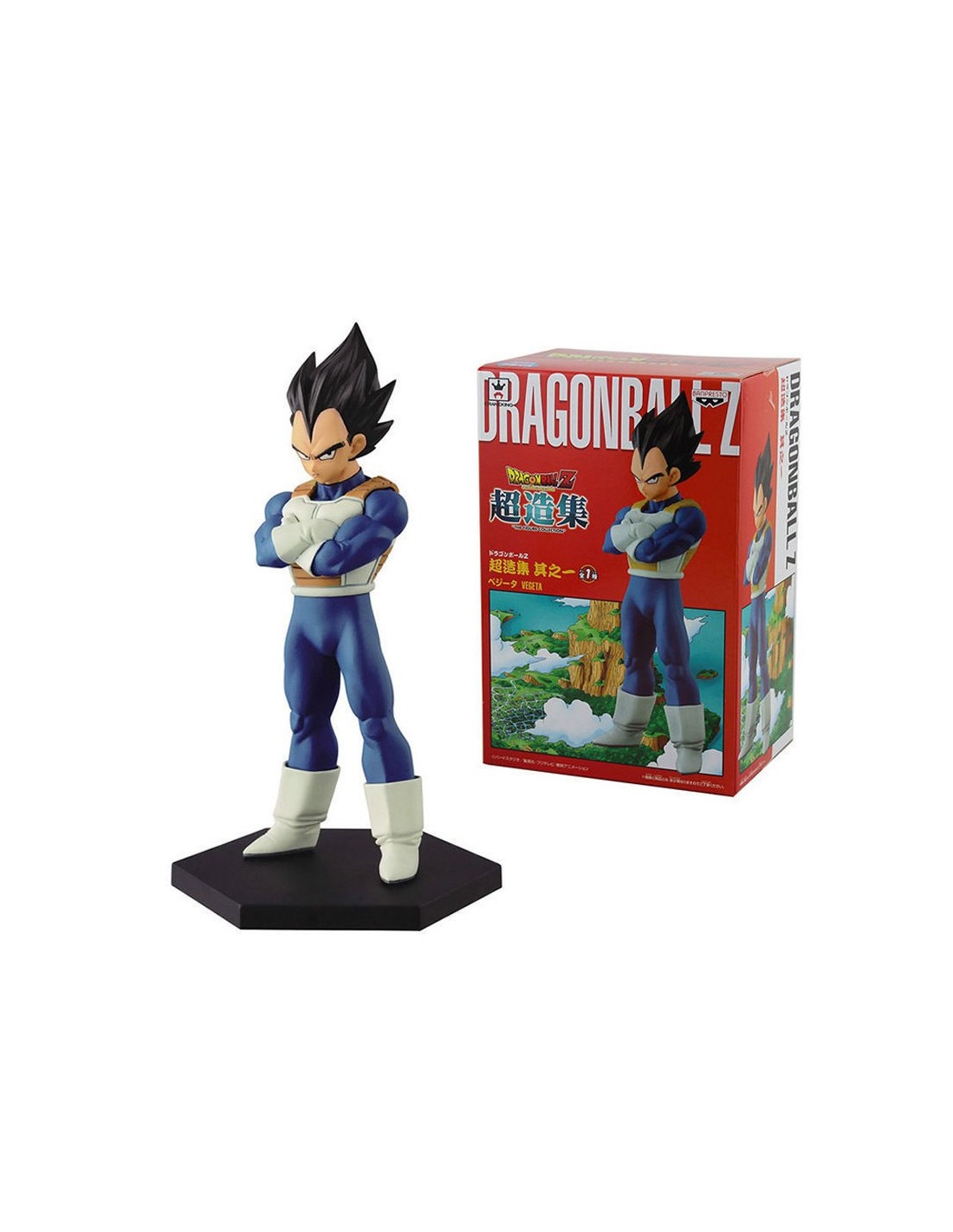 BANPRESTO DRAGONBALL Z SCULTURES VEGETA PVC STATUE NEW