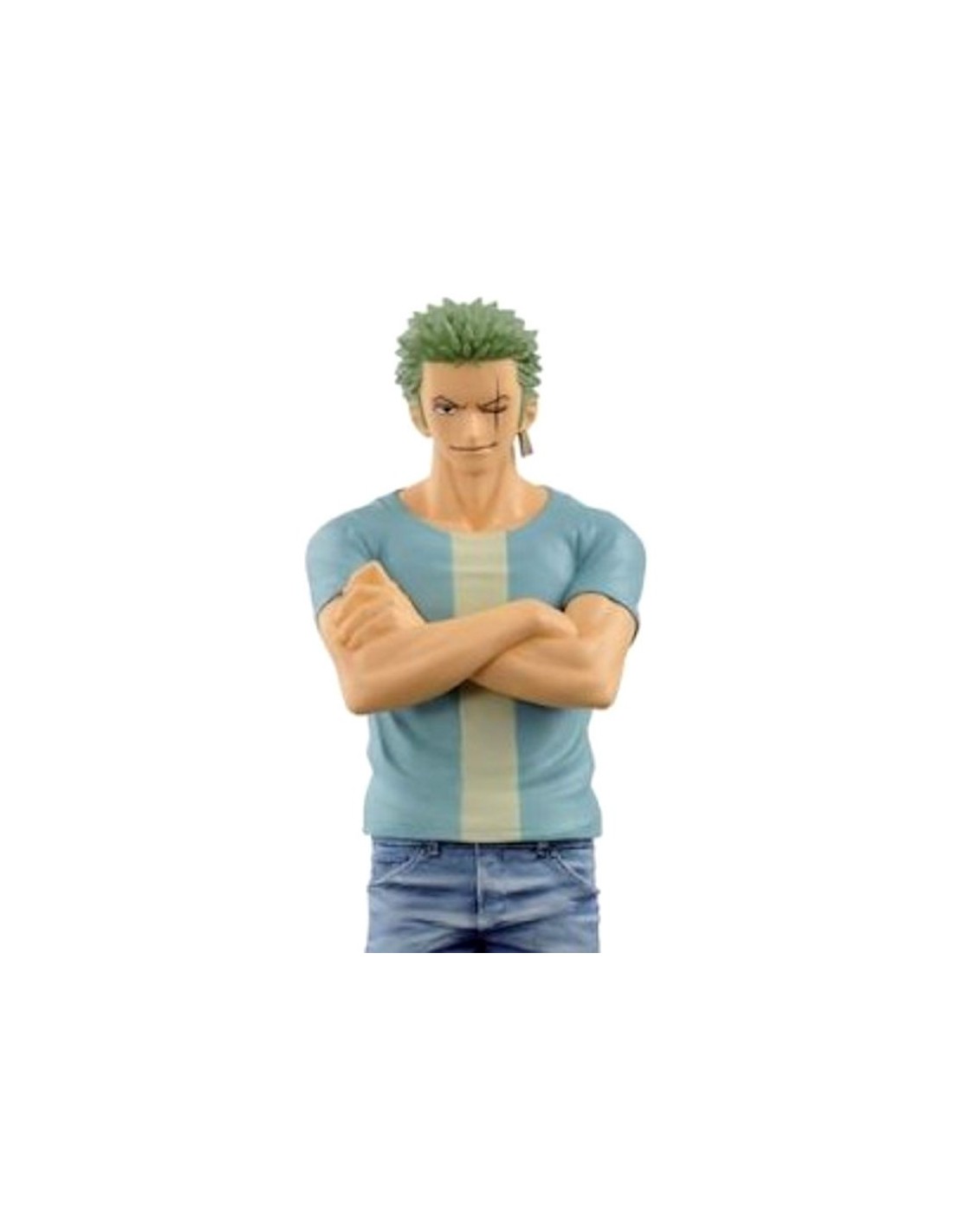 BANPRESTO ONE PIECE DXF JEANS FREAK 06 ZORO BLUE PVC STATUE FIGURE