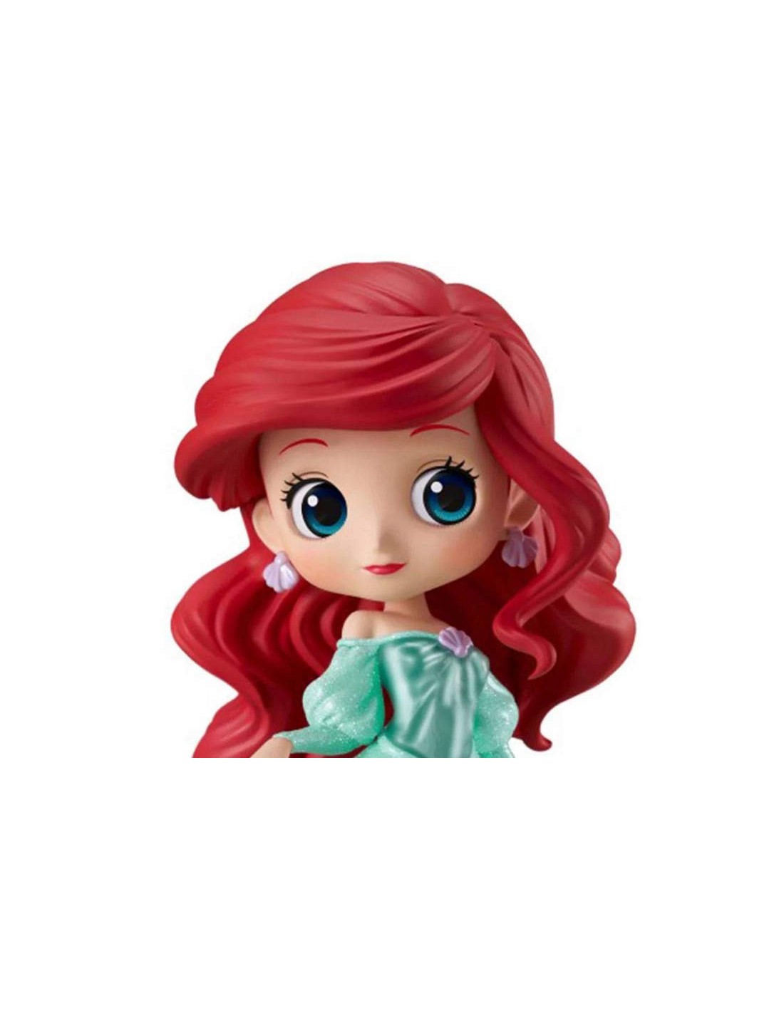 BANPRESTO Q POSKET DISNEY - ARIEL PRINCESS DRESS GLITTER PVC STATUE QPOSKET NEW