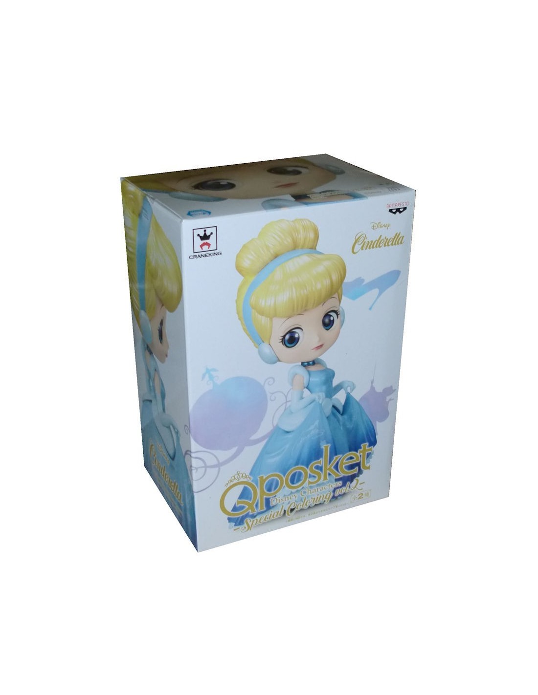 BANPRESTO Q POSKET DISNEY CHARACTERS CINDERELLA SPECIAL COLOR VOL 2 PVC STATUE NEW QPOSKET