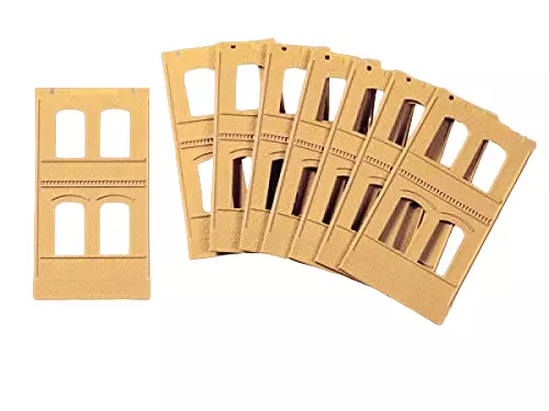 Kit di 8 pareti 2322A con finestre Auhagen 80608 - HO: 1/87 - sistema modulare