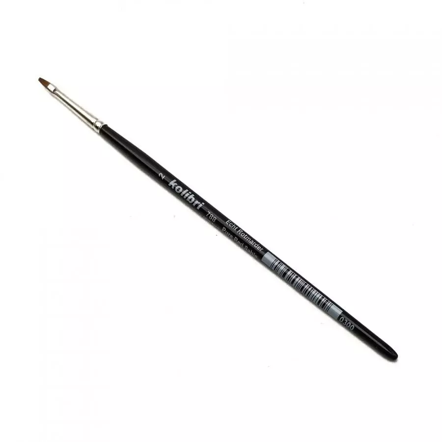 Pennello per pittura ad olio N°6 Setole rosse