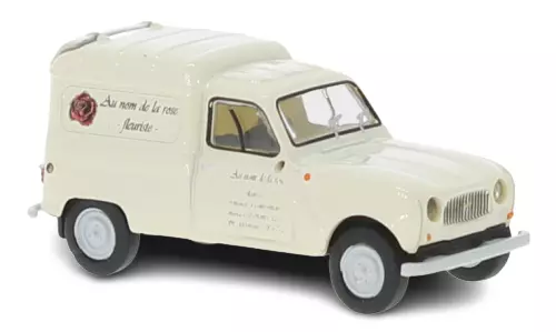 Renault R4 Furgone, fioraio, livrea beige Brekina 14759 - HO : 1/87 -