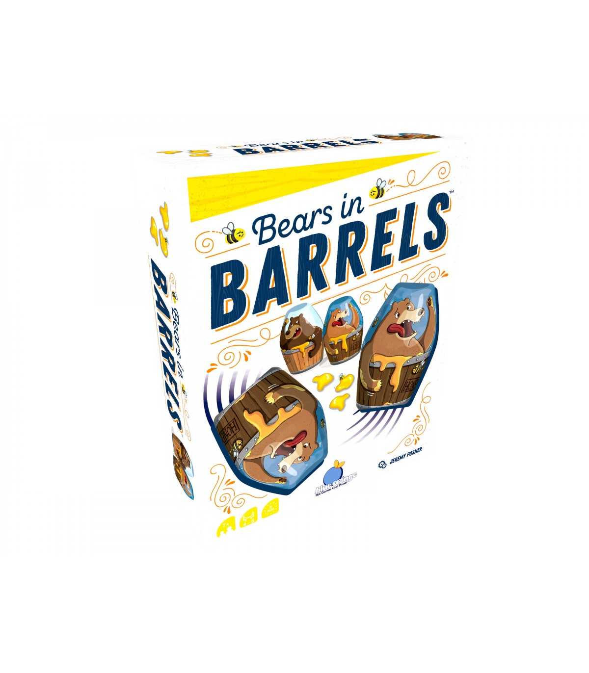 Bears in Barrels - Gioco di Destrezza e Divertimento per Famiglie (4-8 Giocatori, 10 Minuti) - Giochi Oliphante, Divertimento As