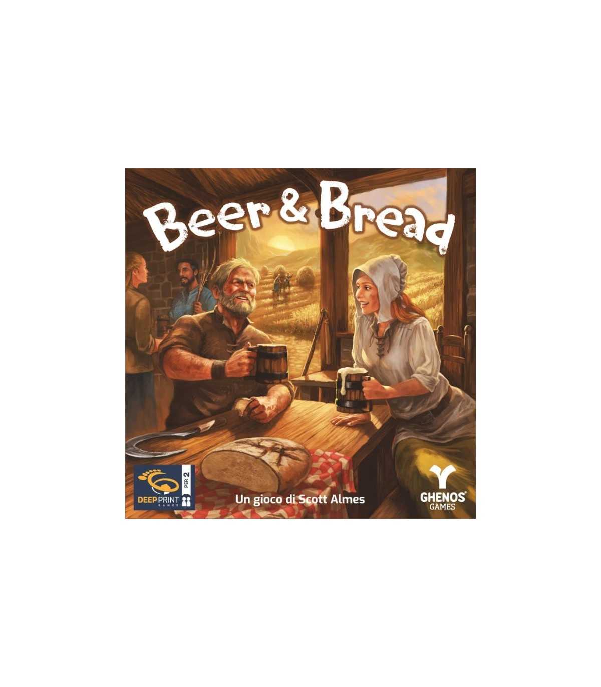 Beer & Bread - Gioco di Carte Strategico per 2 Giocatori | Sfida Medievale tra Birra e Pane | 30 Minuti di Divertimento