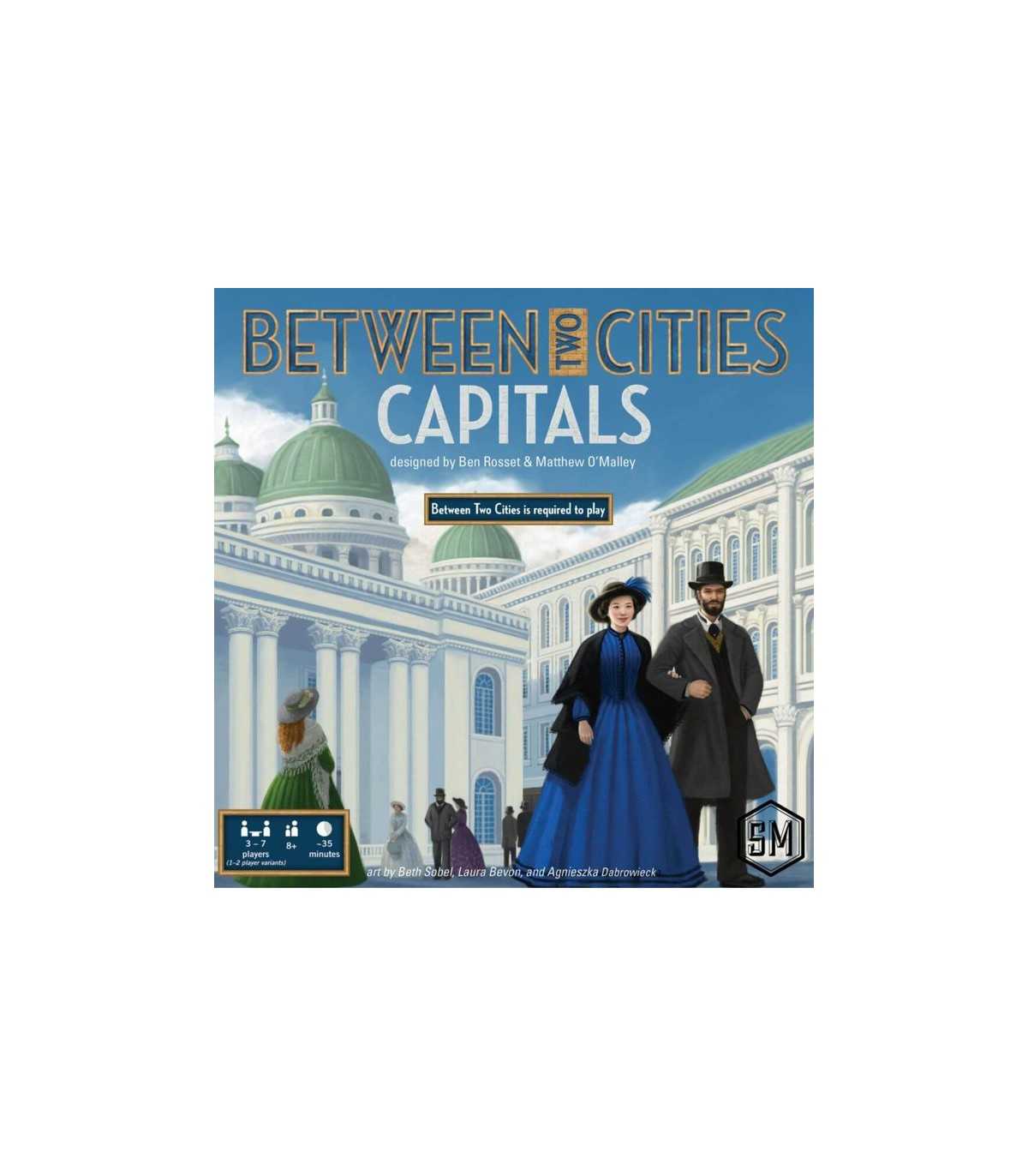 Between Two Cities: Capitals - Gioco da Tavolo di Strategia e Collaborazione per 1-7 Giocatori, Edizione Ghenos Games