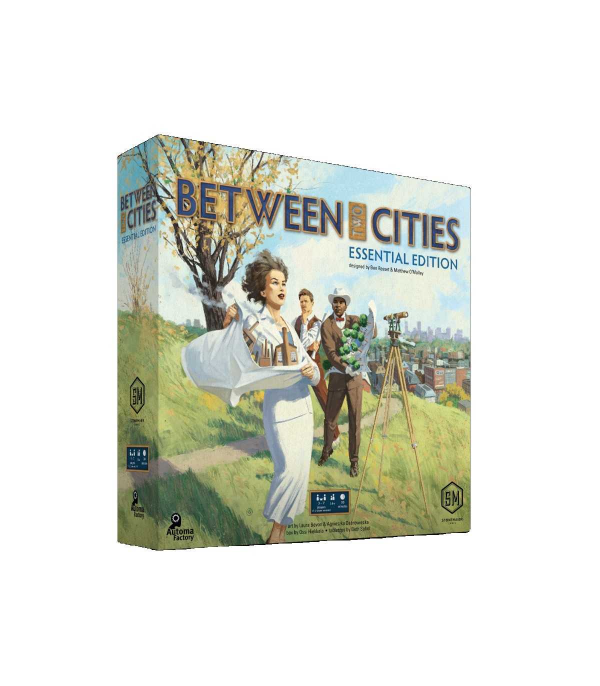 Between Two Cities - Essential Edition | Gioco di costruzione strategica per 1-7 giocatori | 30 minuti di divertimento!