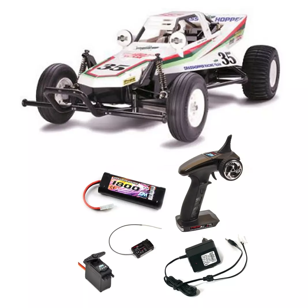 Voiture électrique - Tamiya Vintage Grasshopper en Kit - Tamiya 58346L - 1/10