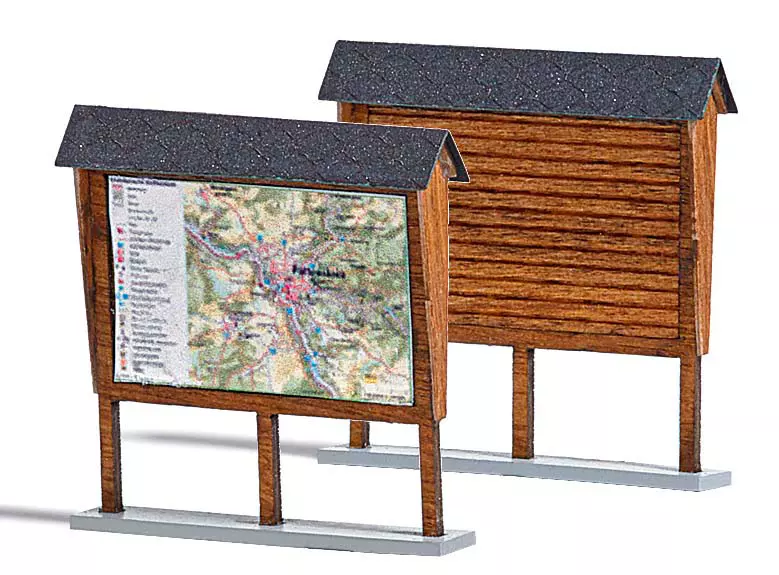 2 cartelli segnaletici - Busch 1495 - HO 1/87