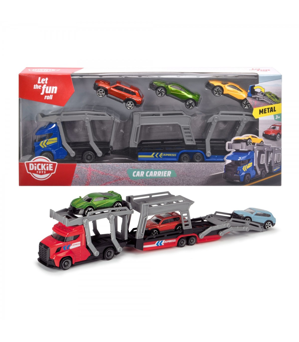 Bisarca con 3 auto cm. 28 - 2 asst.