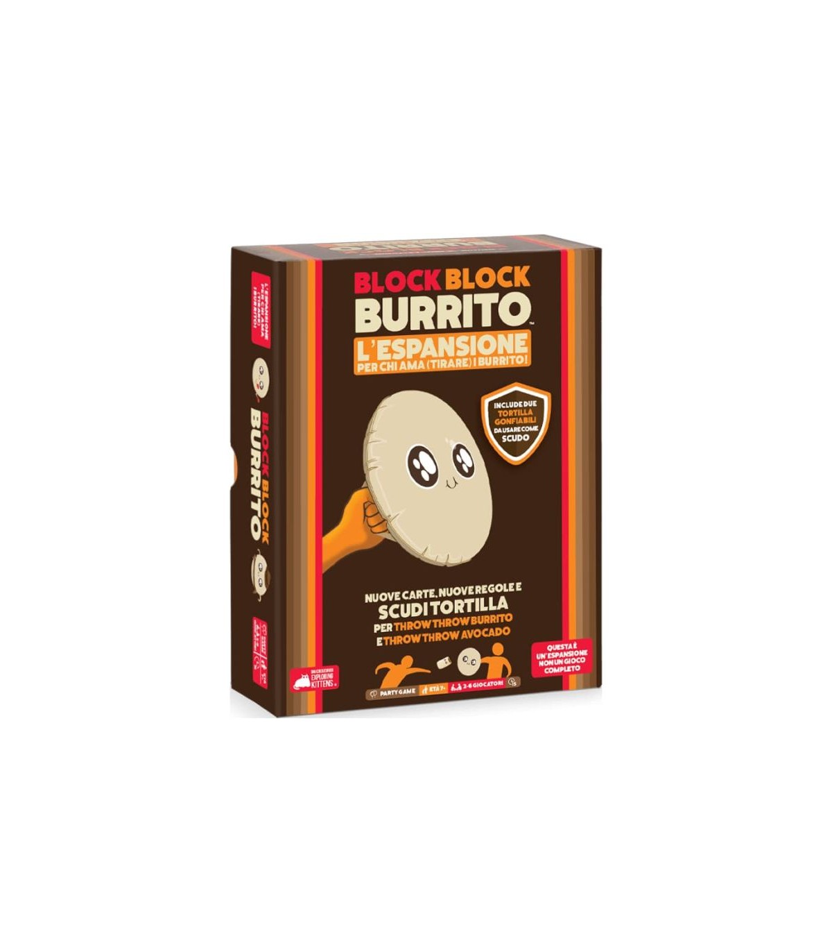 Block Block Burrito - Espansione per Throw Throw Burrito & Avocado, Gioco di Destrezza per 2-6 Giocatori, Divertimento Gonfiabil