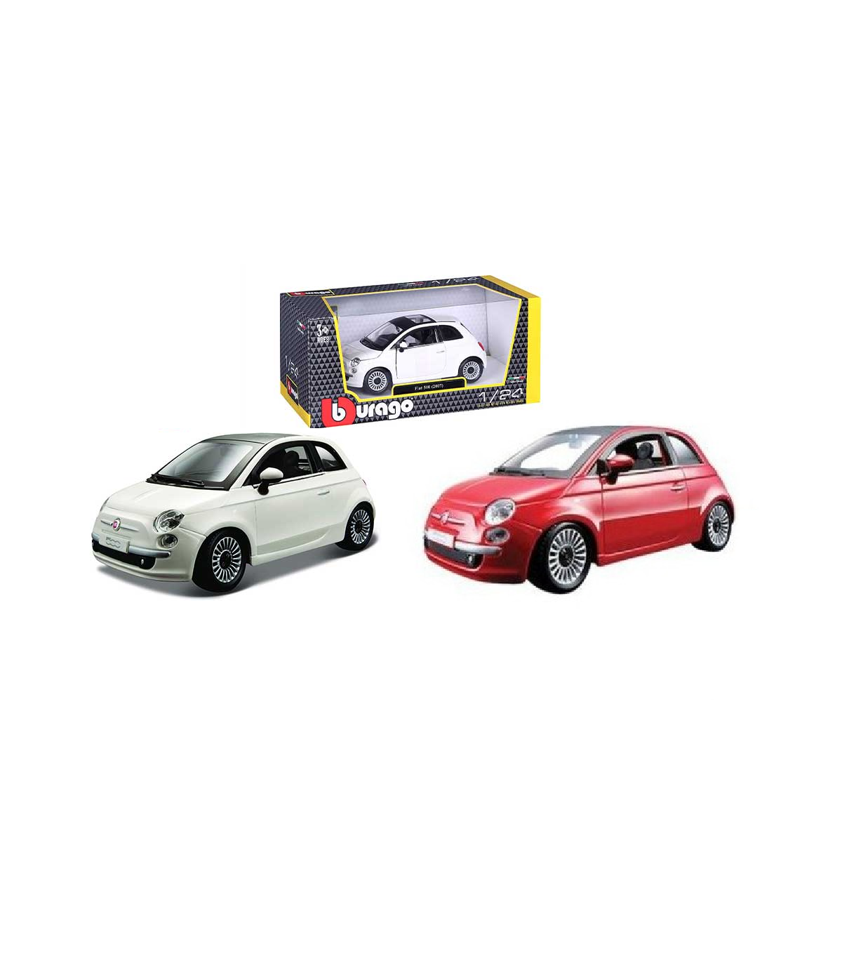 BURAGO - FIAT 500 (2007) - 1:24