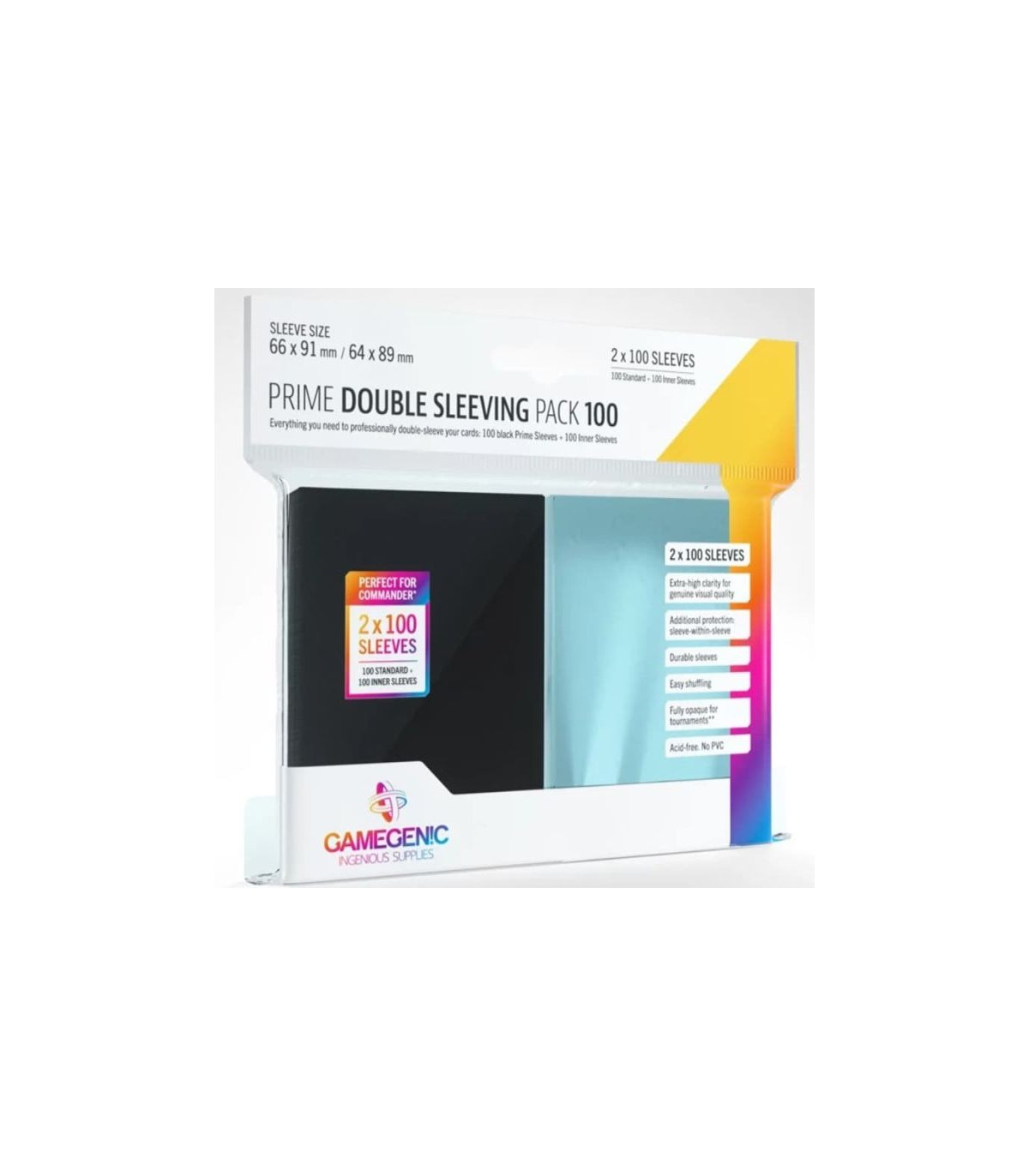 Bustine Gamegenic Prime Double Sleeving Pack 100