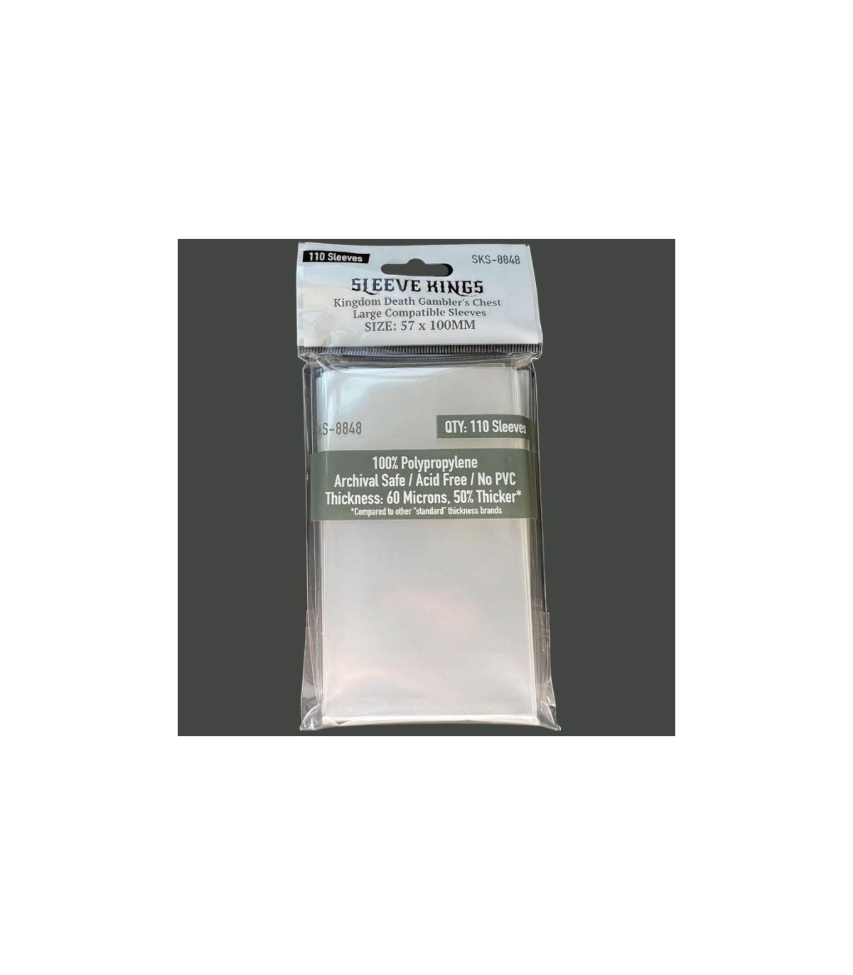 Bustine Kingdom Death Gamblers Chest Sleeve Kings 110 (57x100)