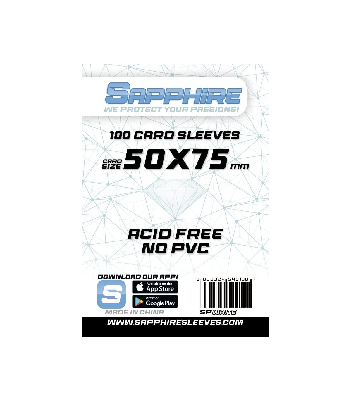 Bustine Sapphire White (50x75)