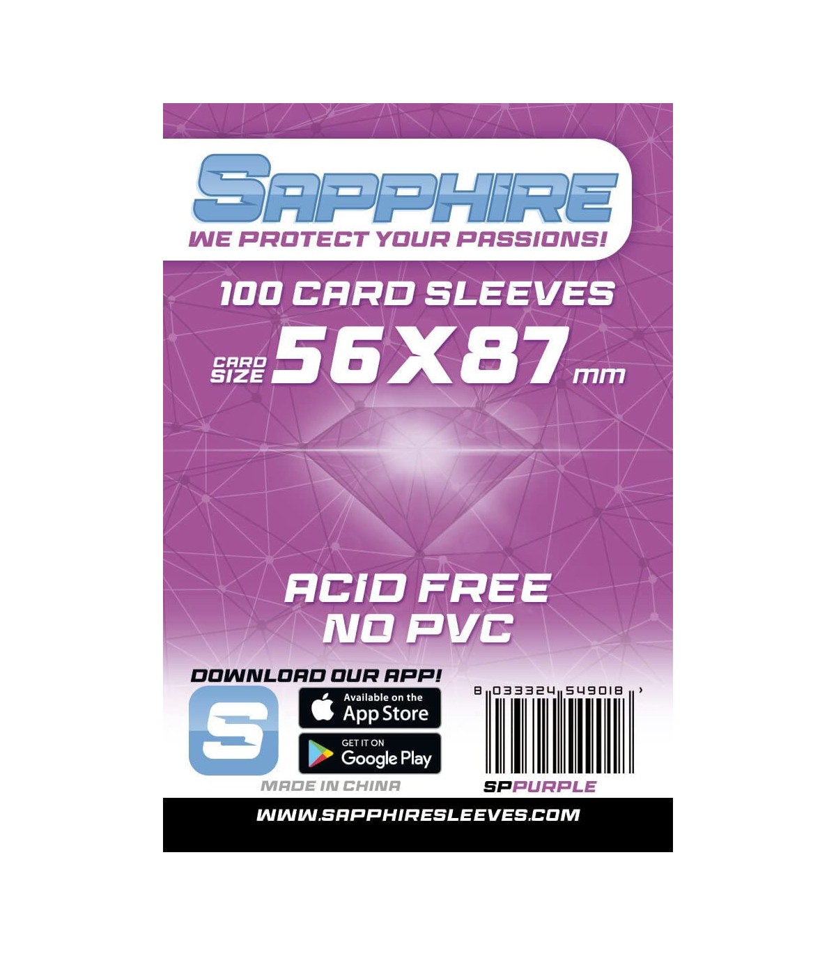 Bustine Sapphire Purple (56x87)