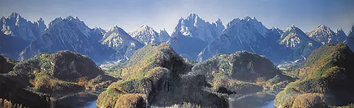 Sfondo del modello di Neuschwanstein