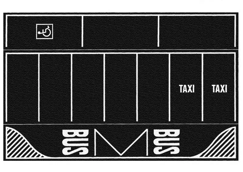 2 fogli "Parcheggio" Asfalto 220x140mm NOCH 60718 - HO 1/87