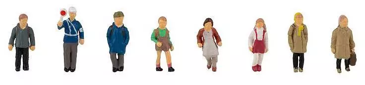 8 figure Bambini che vanno a scuola - FALLER 151622 - HO 1/87