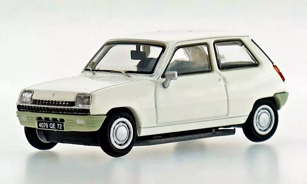 1972 Renault 5 TL Bianco REE MODELES CB 142 - HO 1/87