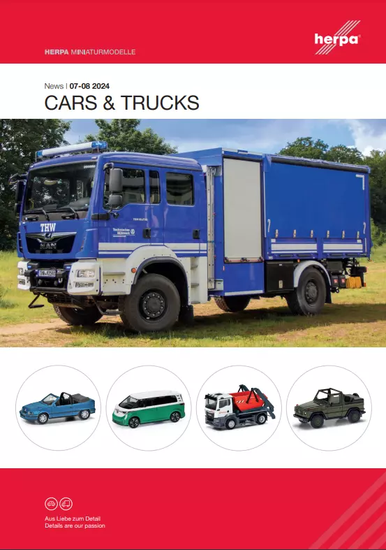 Brochure delle novità agosto 2024 - Auto/Camion e ali - HERPA HE-DEP-082024 - 24 pagine