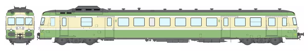 Autobus diesel X 2899 - REE MODELS MB-228 S - HO 1/87 - SNCF - EP III - Suono digitale - DCC