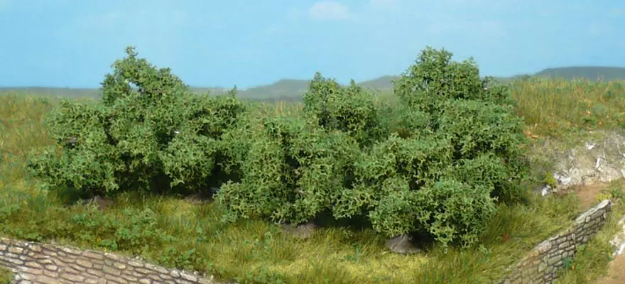 8 boccole - Verde scuro - HEKI 1735 - Scala HO / TT / N / Z - 40 mm