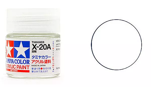 X20A Mini Diluente acrilico TAMIYA 81520 - 10 mL