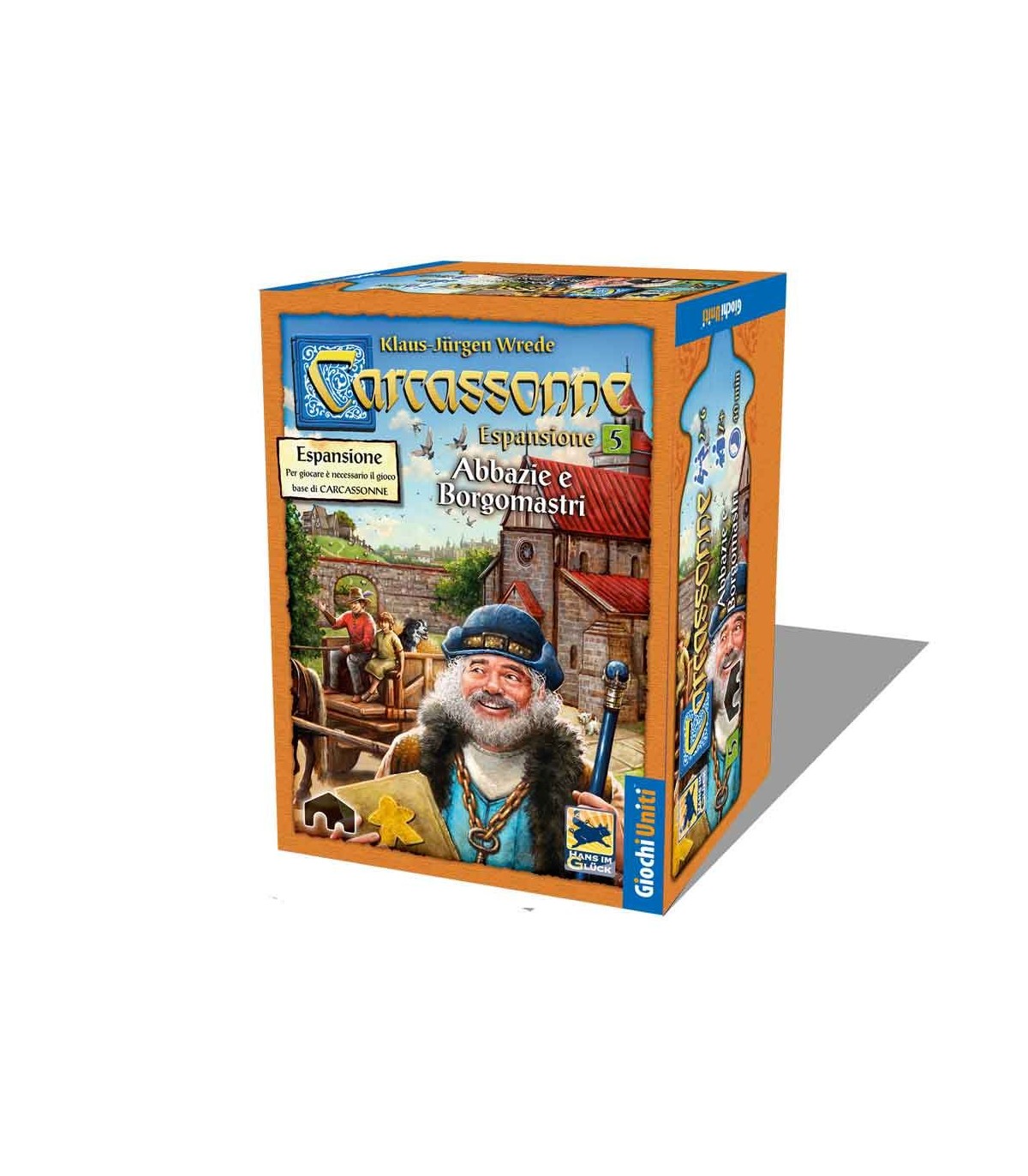 Carcassonne: Abbazie e Borgomastri - Espansione Strategica per 2-6 Giocatori, Divertimento Familiare da 8 Anni di Klaus Jur