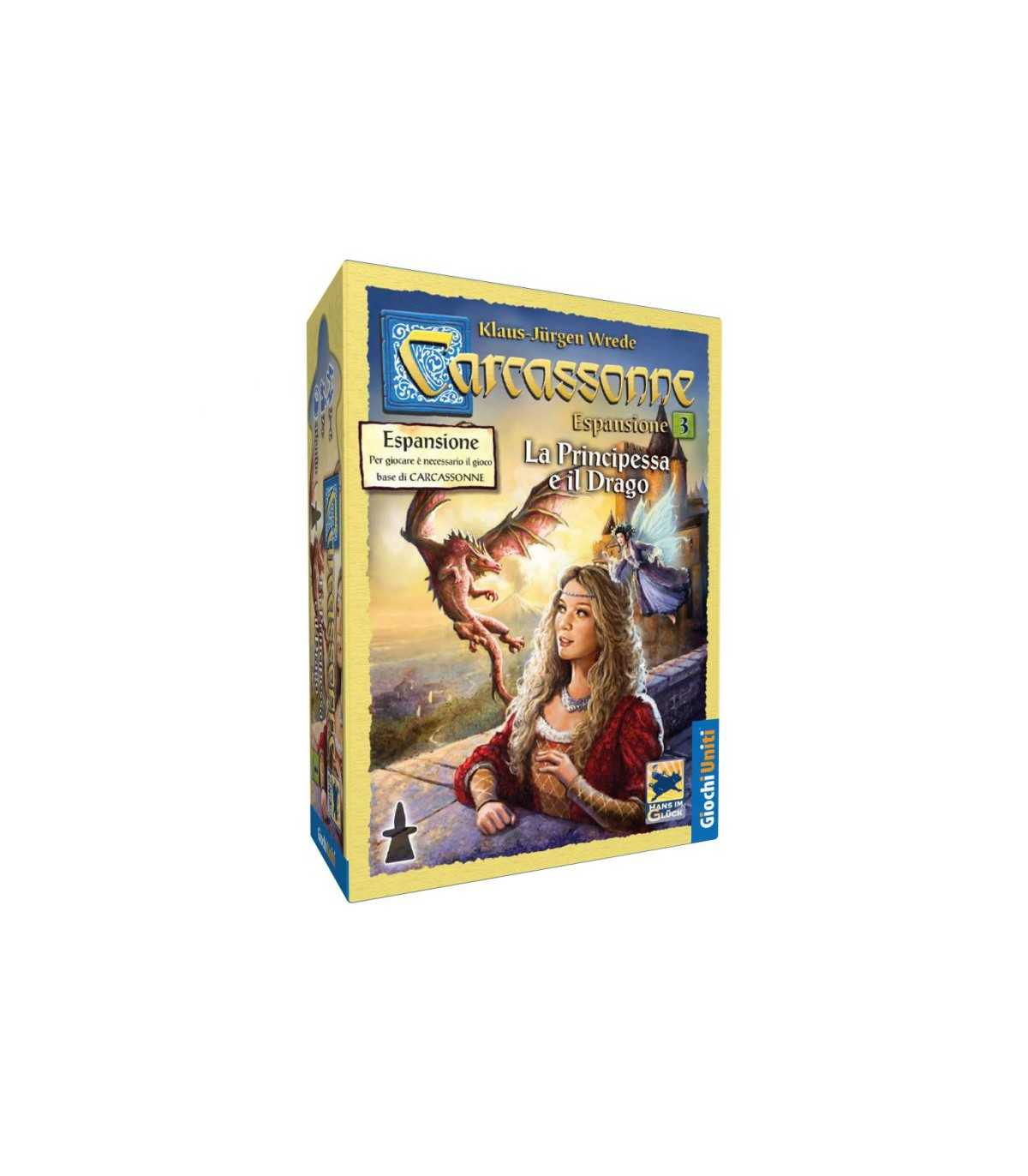 Carcassonne: La Principessa e il Drago - Espansione Strategica per 2-6 Giocatori nel Regno della Fantasia - Giochi Uniti