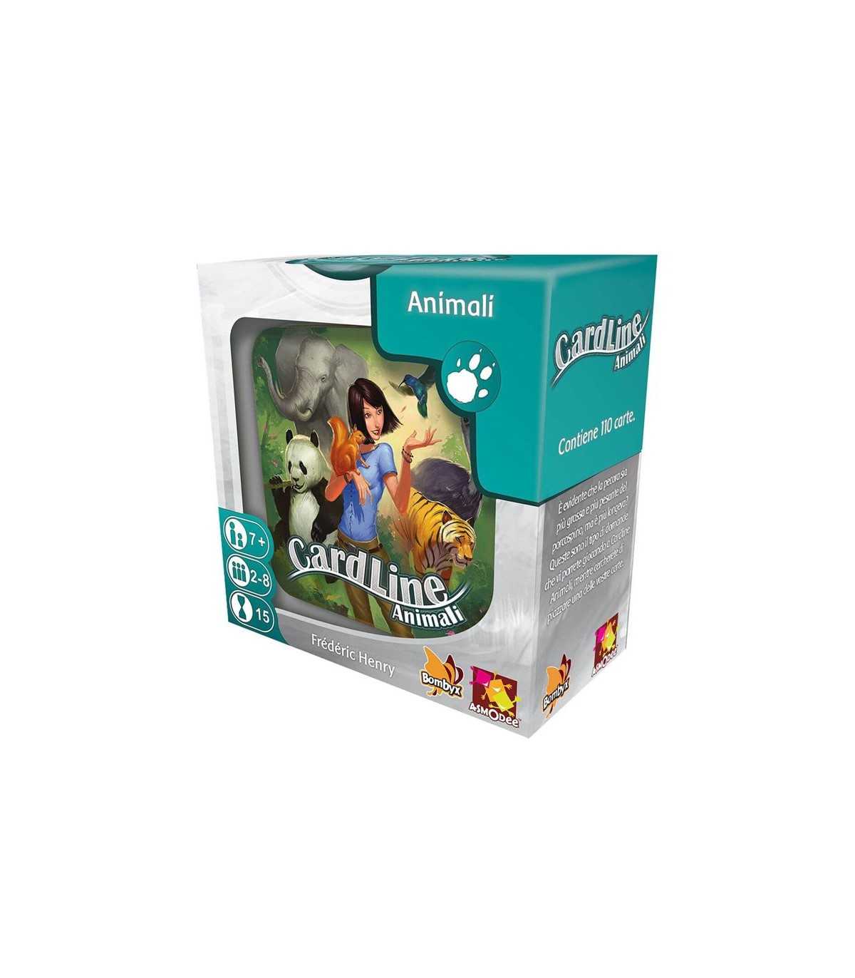 Cardline: Animali - Gioco Educativo per Bambini, 2-8 Giocatori, 15 Minuti di Divertimento e Strategia, Frédéric Henry