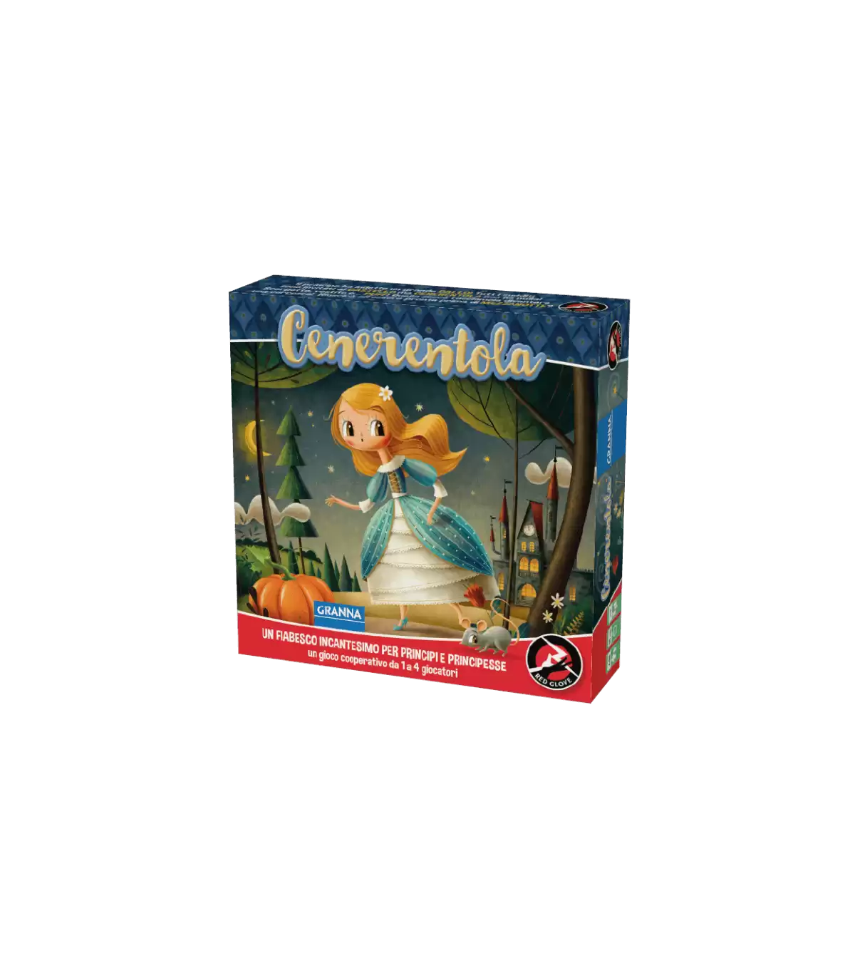 Cenerentola - Gioco Cooperativo Fantastico per Bambini (4+) | Avventura di Memoria e Strategia | 1-4 Giocatori, 20 Minuti