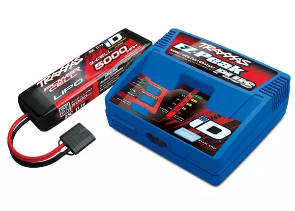 Caricabatterie EZ-Peak Plus + 1 LiPo 3S 5000 mAh - Traxxas 2970G-3S