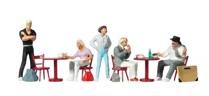 Studenti e artisti al caffè