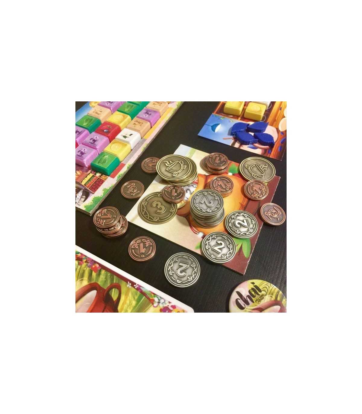 Set di Monete in Metallo per Chai - 15 Ramer, 10 Argento, 5 Oro | Giochi Gestionali - Esperienza di Gioco Unica!