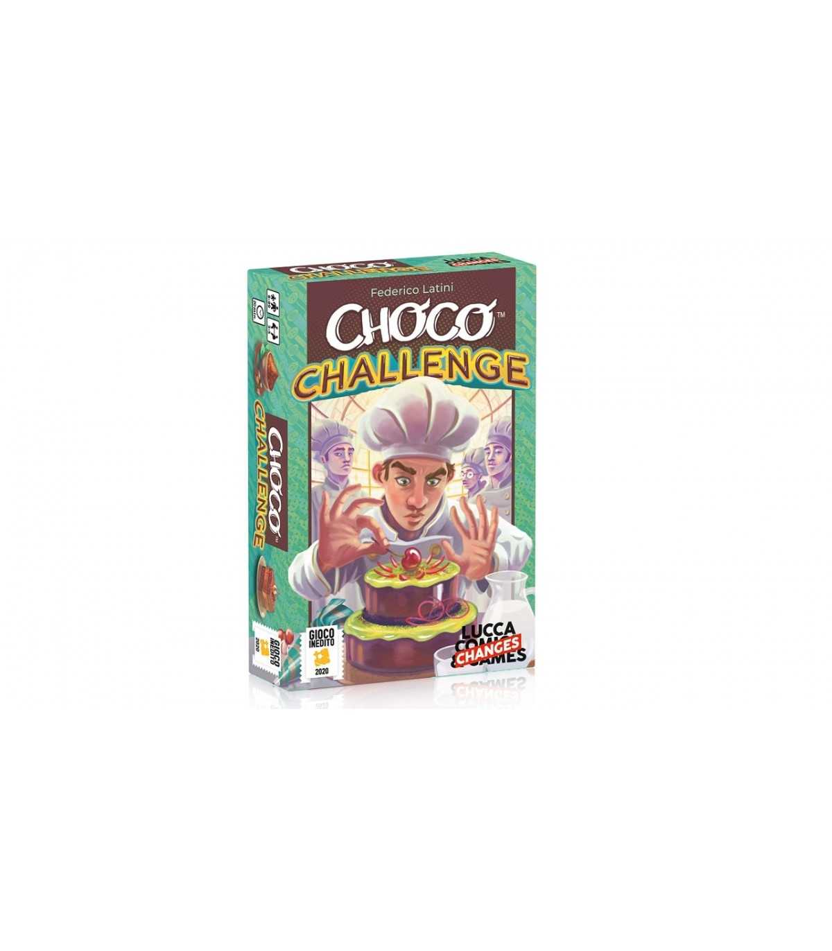 Choco Challenge - Gioco di Carte per Famiglie, 3-5 Giocatori, Sfida la Fortuna, Divertimento in 20 Minuti, Vincitore Lucca 2020